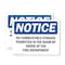 Signmission No Combustible Storage Permitted In This, 10 in W x Rectangle, Plastic OS-2PACK-NS-P-710-L-14456 - alternate 1